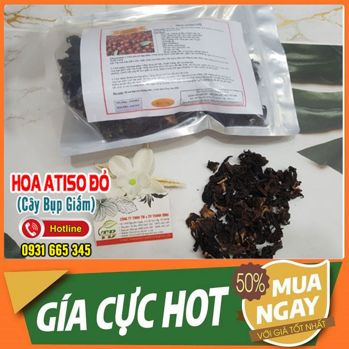 Hoa Atiso Đỏ (Cây bụp giấm) 100g Loại 1_Hàng Cty