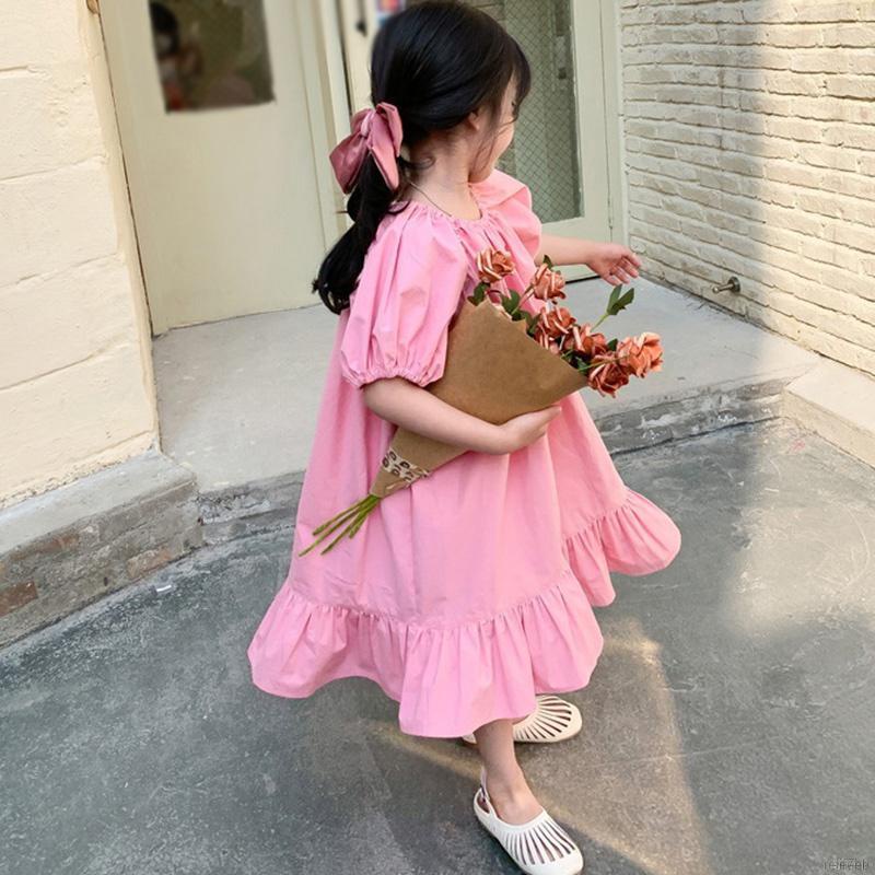 Váy mùa hè có diềm xếp nếp ngọt ngào đang yêu phong cách Hàn Quốc dành cho nữ