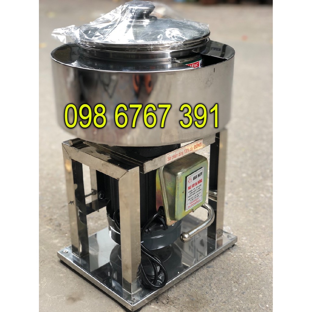 Máy quết thịt giò chả khung INox vuông 1,1KW