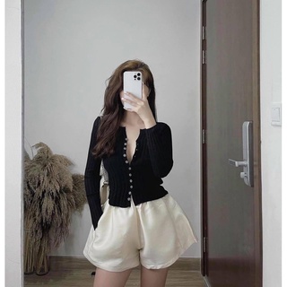 áo len tăm cúc dọc