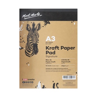 Giấy vàng kraft lẻ Mont Mart Kraft Paper 115gsm, A3