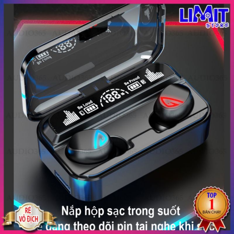 0Tai nghe bluetooth S10 Pro V5.2 cao cấp, cảm ứng vân tay, âm thanh cực hay