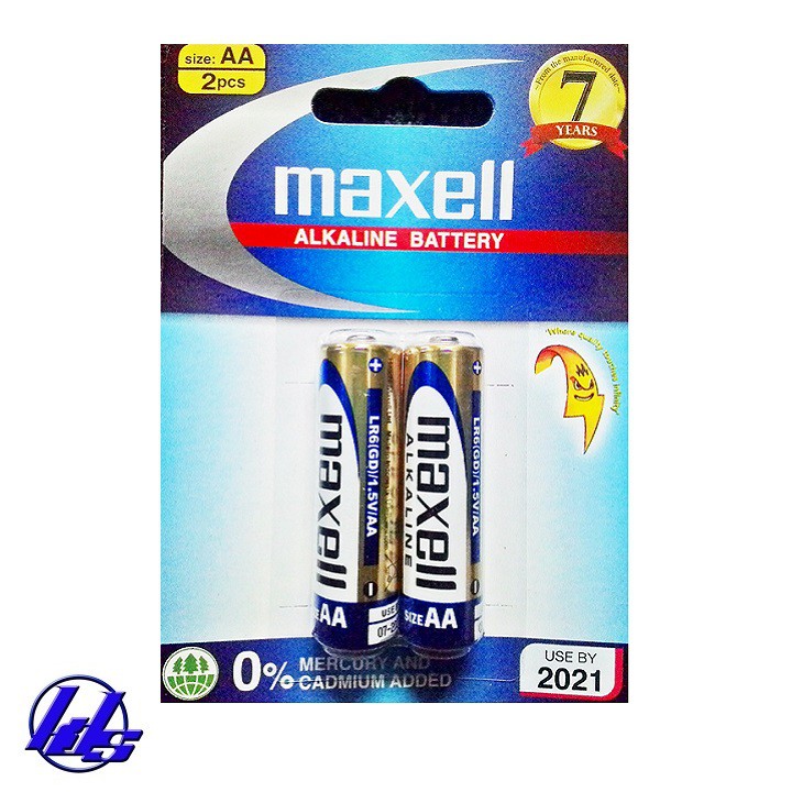 Pin AA Maxell LR6 Alkaline - Vỉ 2 viên