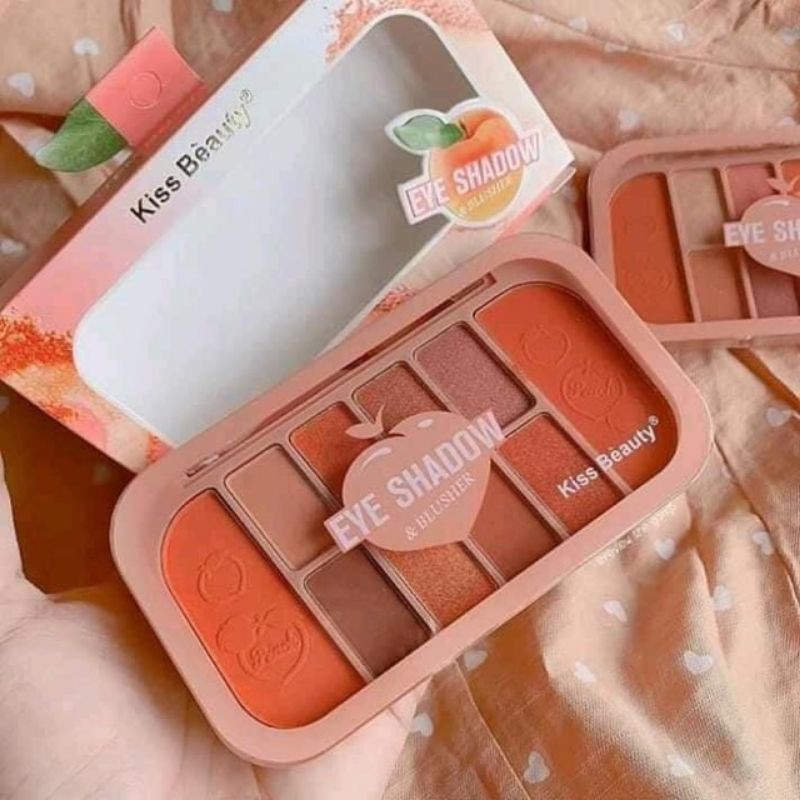 Phấn mắt 10 ô trái đào kiss beauty