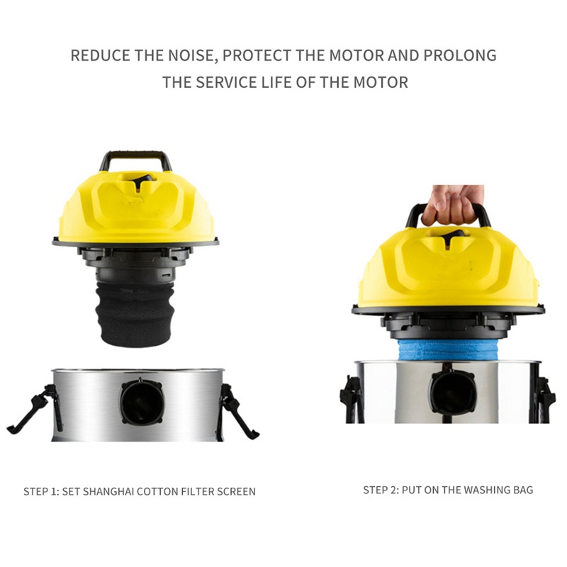 2 Túi Lọc Cho Máy Hút Bụi Karcher MV1 WD1 WD2 WD3 SE4001