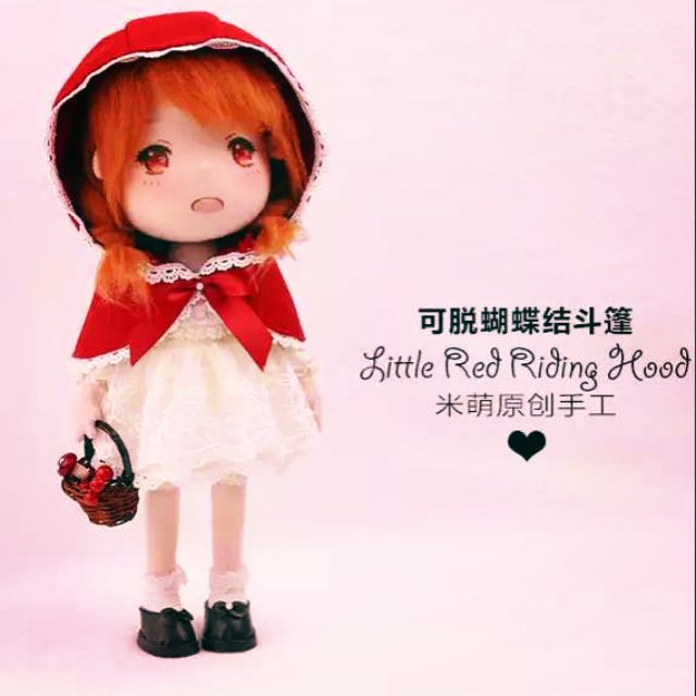 Búp bê vải cao cấp ( cô bé quàng khăn đỏ)