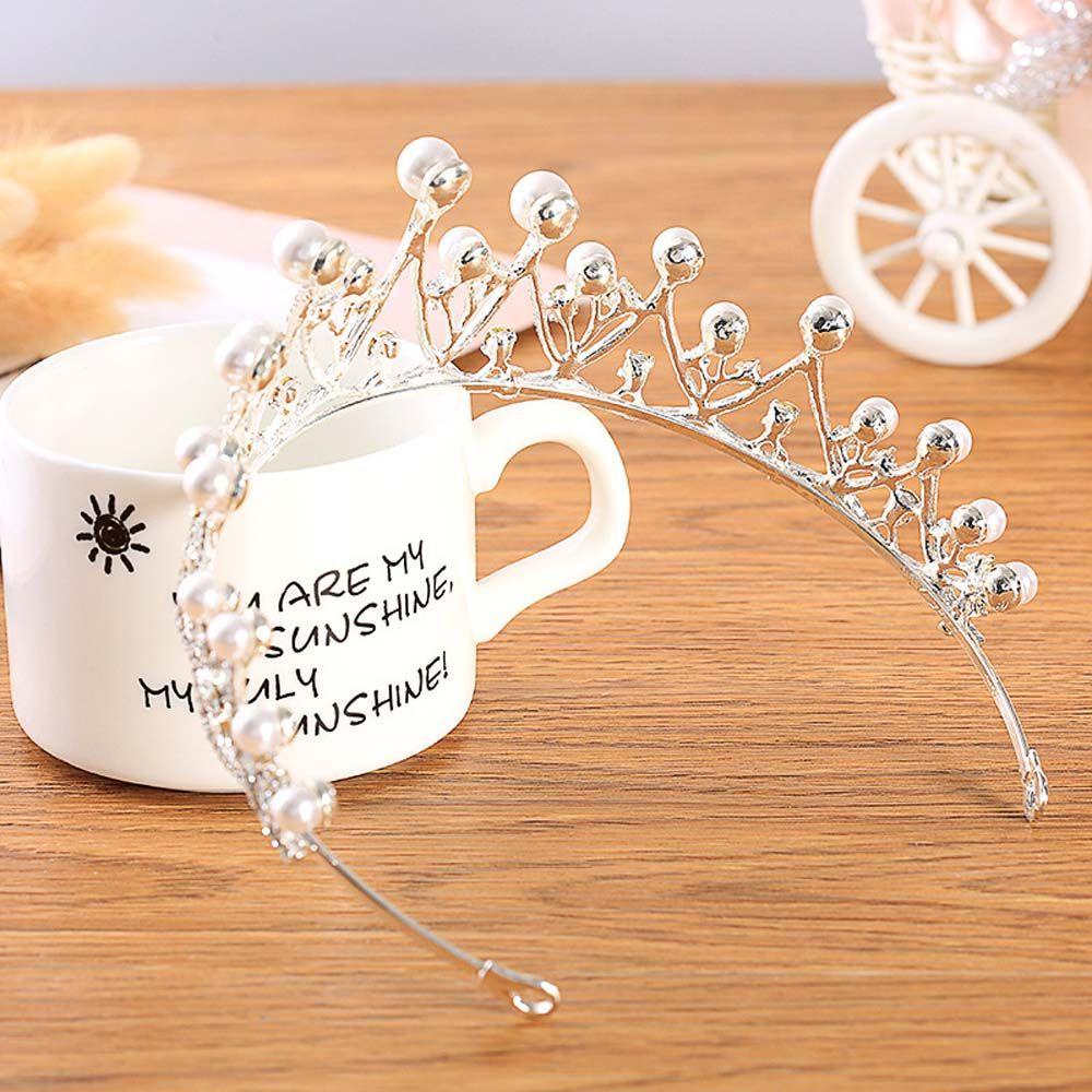 ANEMONE Vương Miện Hợp Kim Đính Đá Xinh Xắn Cho Cô Dâu