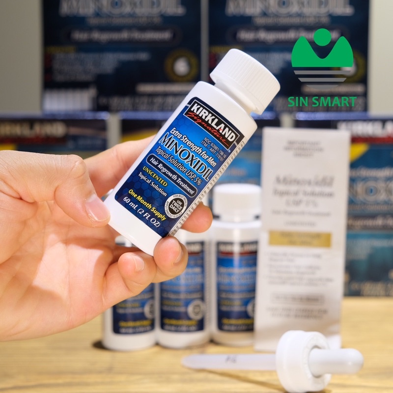 Dung Dịch Minoxidil 5% Kirkland mọc Râu, Tóc Của Mỹ 60ml hàng chính hãng