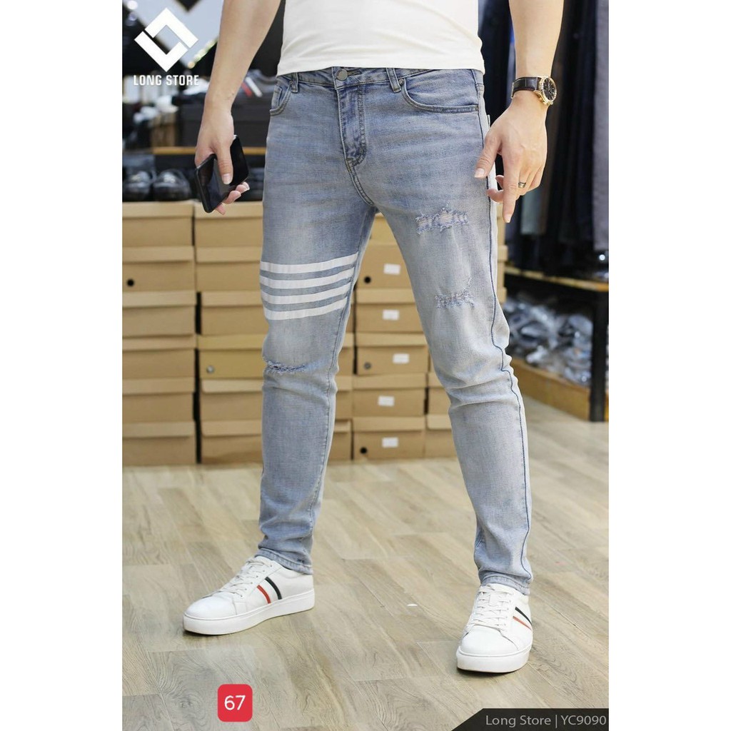 8 MẪU quần jeans nam THÊU cao cấp HÀN QUỐC thời trang đẹp nhất 2021 bao đẹp y hình hàng chất lượng VNXK.