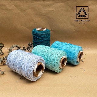 Dây thừng cotton macrame màu Xanh Dương nhạt