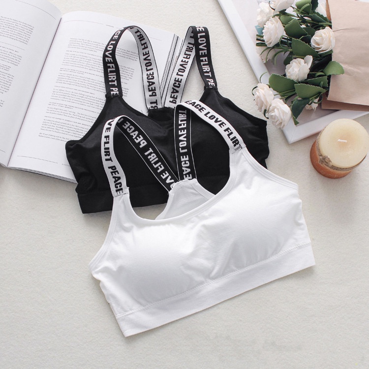 AOFEIQIKE AOFEIQIKE Áo Lót Thể Thao Không Đường May In Chữ Cái Tiếng Anh