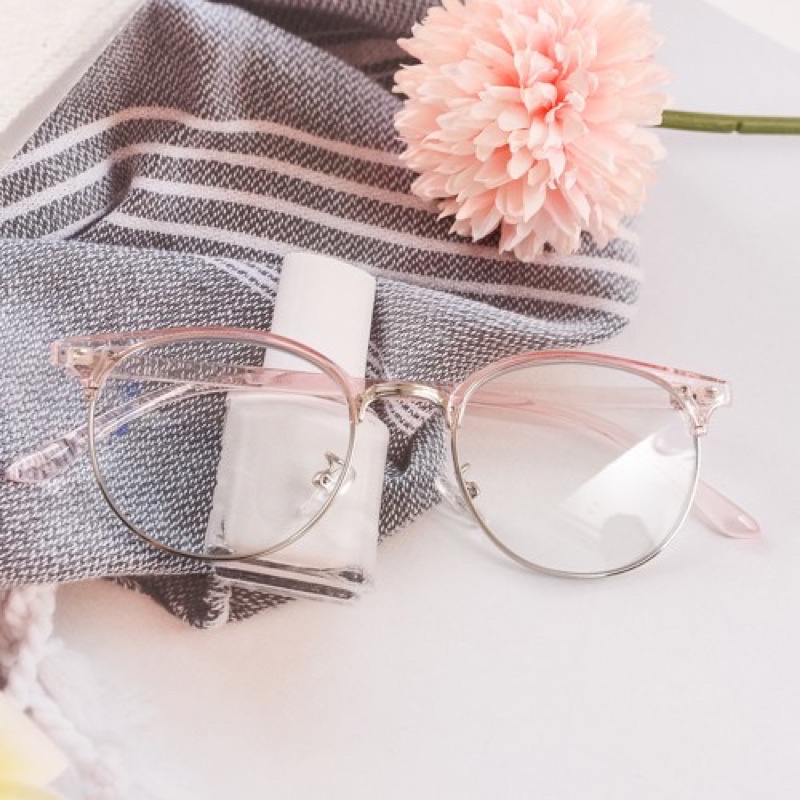 Gọng kính cận nam nữ TAMANHEYEWEAR mắt kính tròn gọng kính kim loại màu sắc thời trang