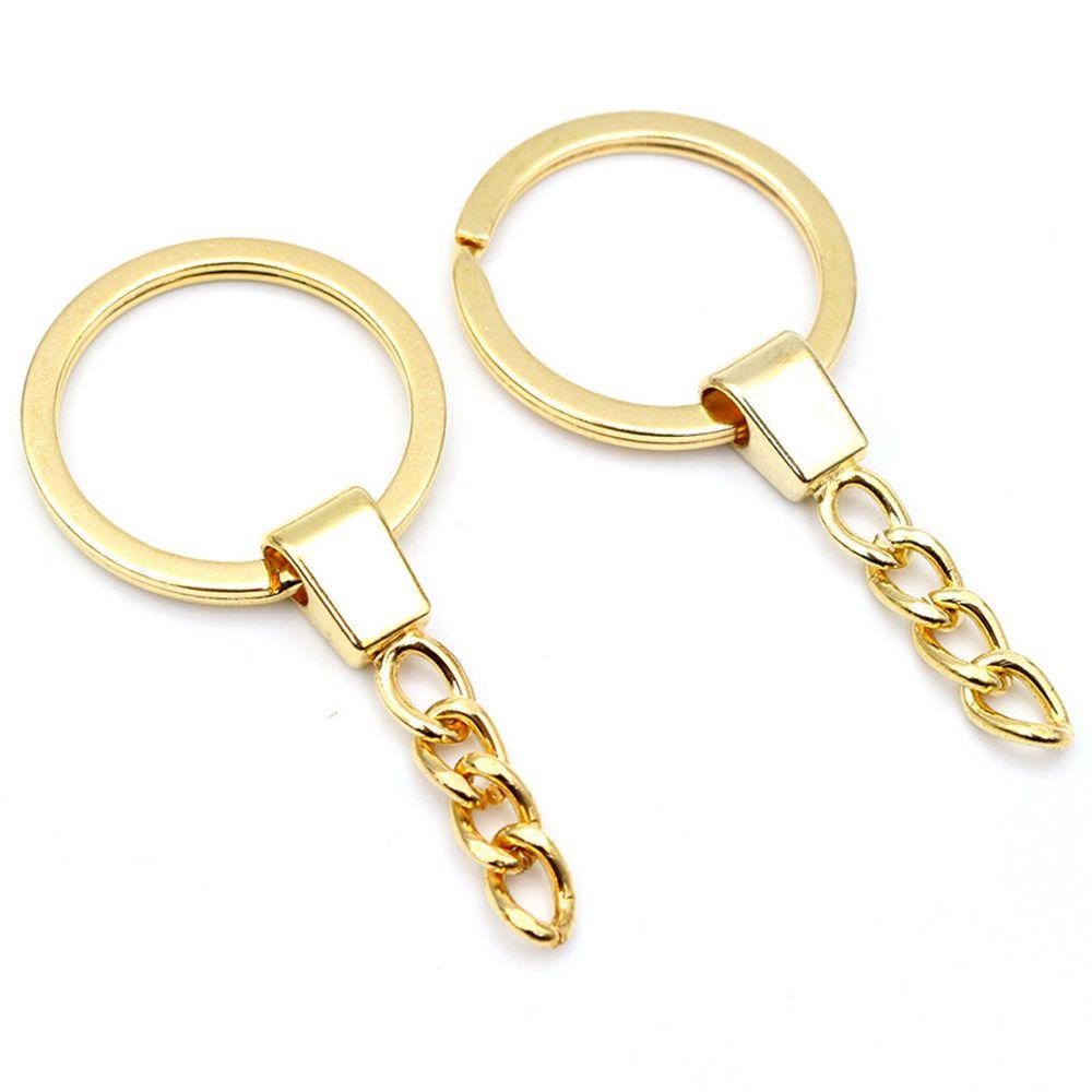 LANFY Set 10 Móc Khóa Tròn Bằng Đồng Thau Cao Cấp