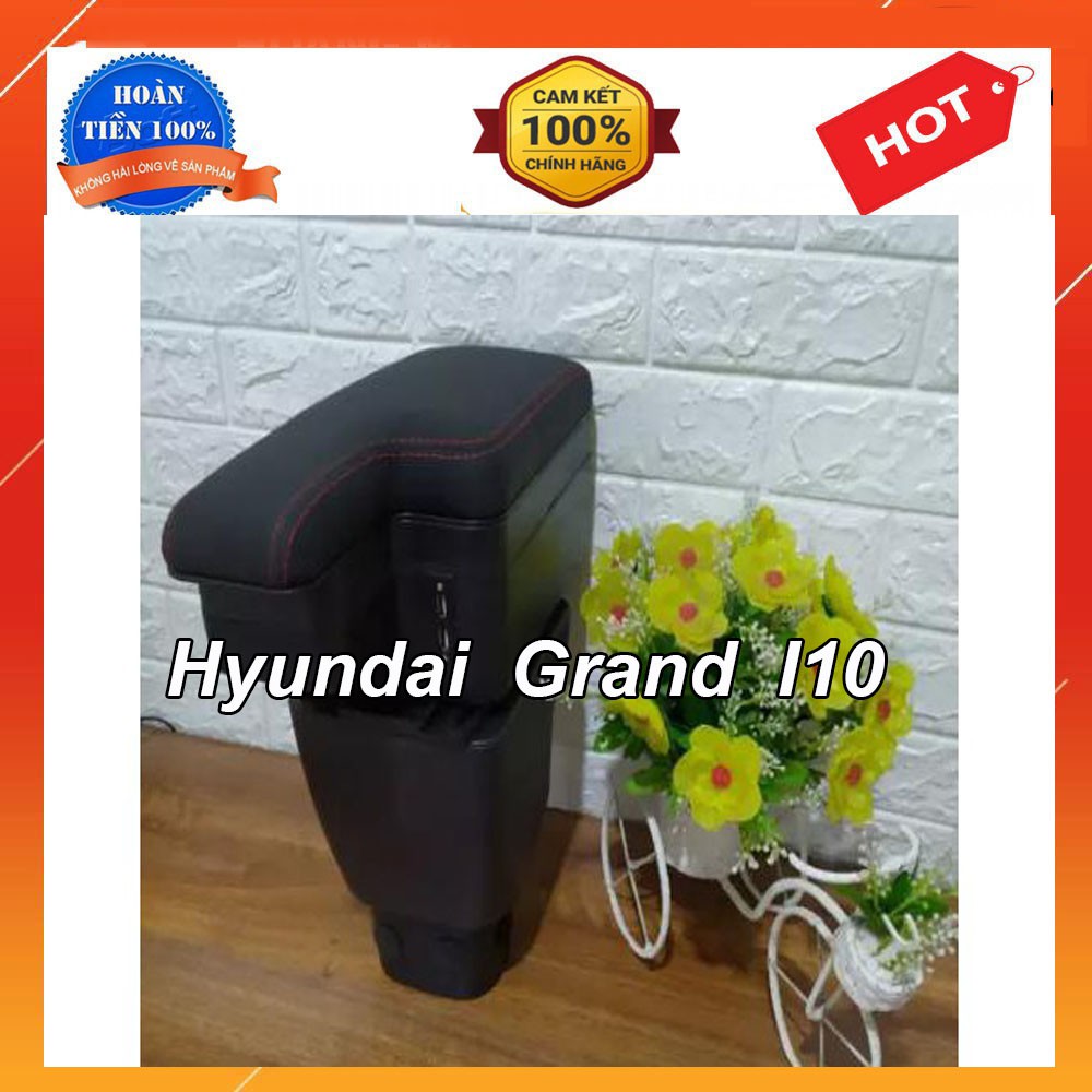 💥Hộp Tỳ Tay💥 Dành Cho Xe Grand I10 - Mẫu KHUYẾT có cổng cắm USB