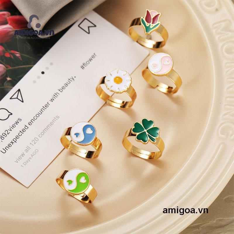 ✨✨Nhẫn Thời Trang Hình Trái Tim Nhỏ Xinh Sáng Tạo Cho Nữ