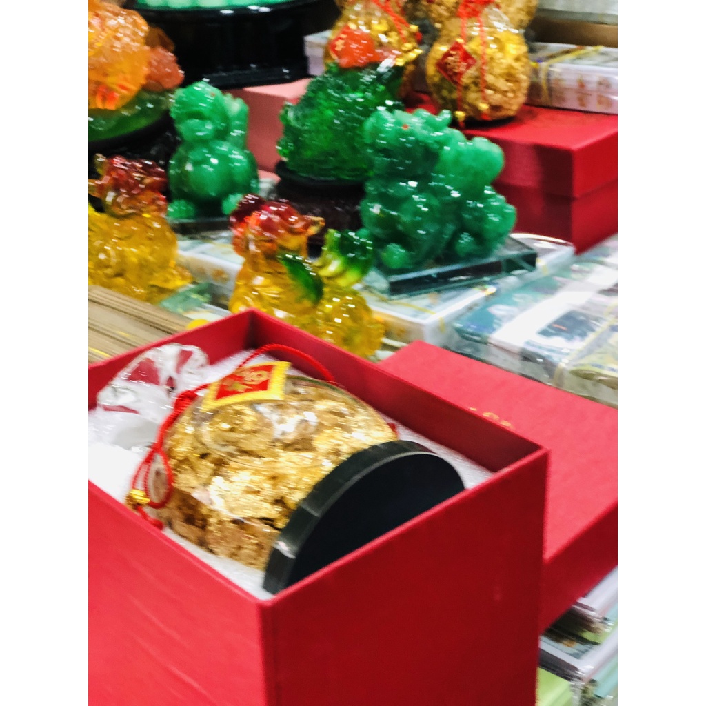 Túi Vàng Thỏi Vàng Tài Lộc May Mắn [Trầm Hương Búp Sen]