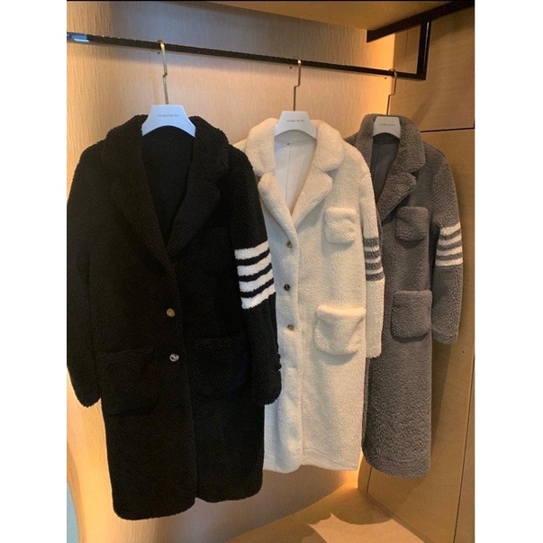 Áo khoác lông Thombrowne dáng dài 2021