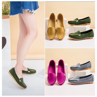 Giày Loafer Nữ Chất Liệu Da