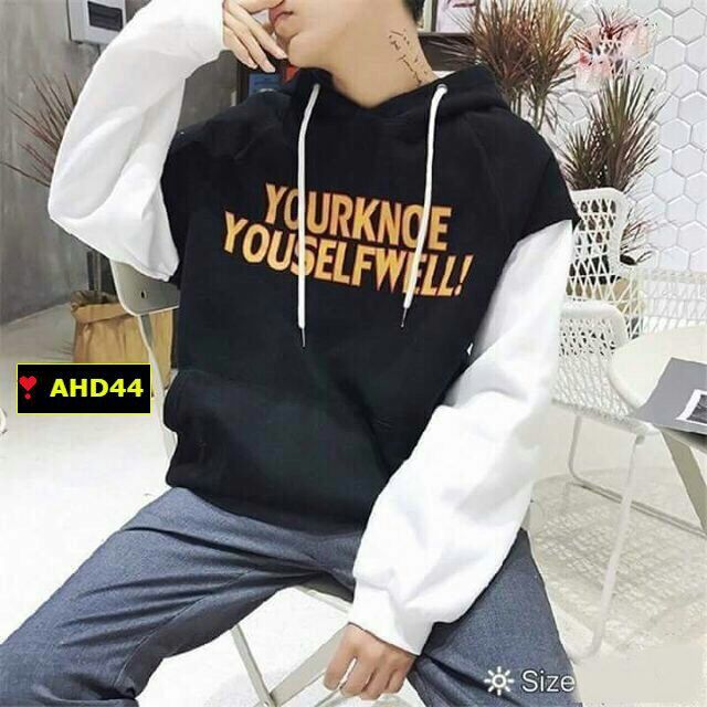 ÁO HOODIE NAM NỮ PHỐI CHỮ CHẤT LIỆU Nỉ BÔNG DÀY DẶN ,CỔ TRỒNG ,PHONG CÁCH HÀN QUỐC | BigBuy360 - bigbuy360.vn