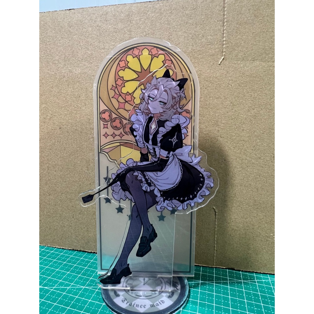 Standee Genshin Impact ver MAID HẦU GÁI tượng acrylic anime mica chibi trang trí trưng bày mô hình