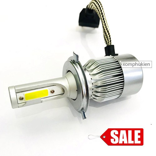 Đèn Pha Led C6 2 Tim H4 Loại 1 (Giá 1 Bóng BH 6th Lỗi Đổi Mới)