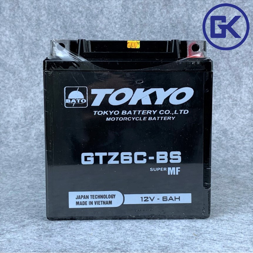 Ắc quy xe máy khô TOKYO 12V - 6Ah cao