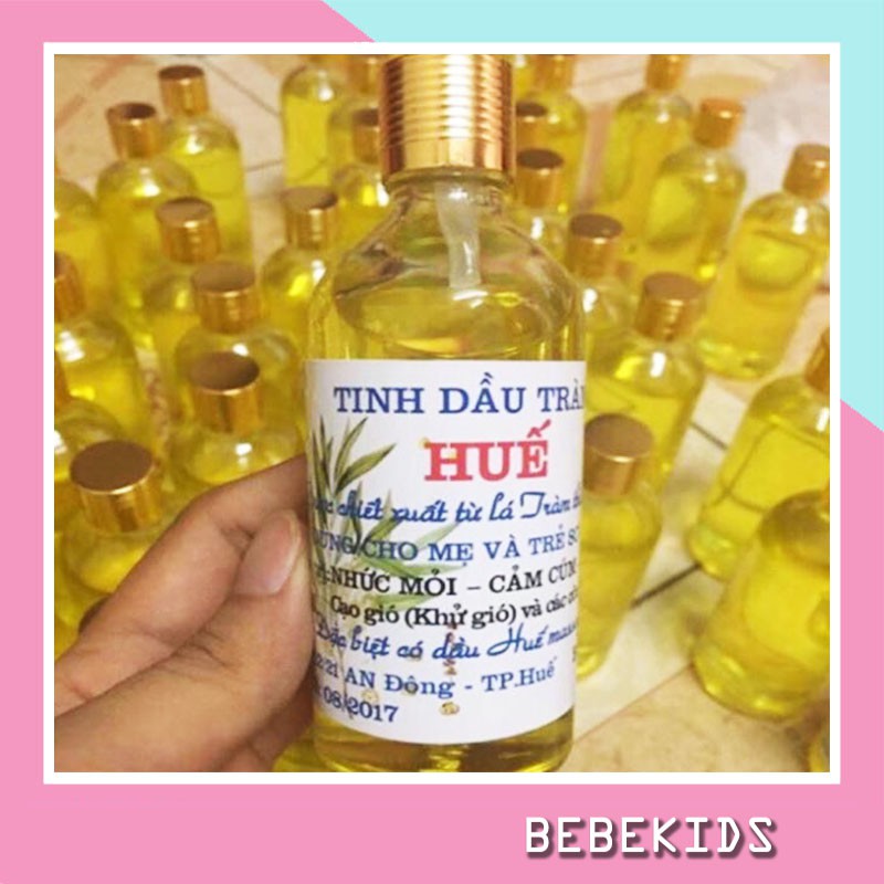 [Mã MKBCFS50K hoàn 15K xu đơn 150K] Tinh dầu tràm Huế nguyên chất lọ tròn 100 ml hàng loại 1