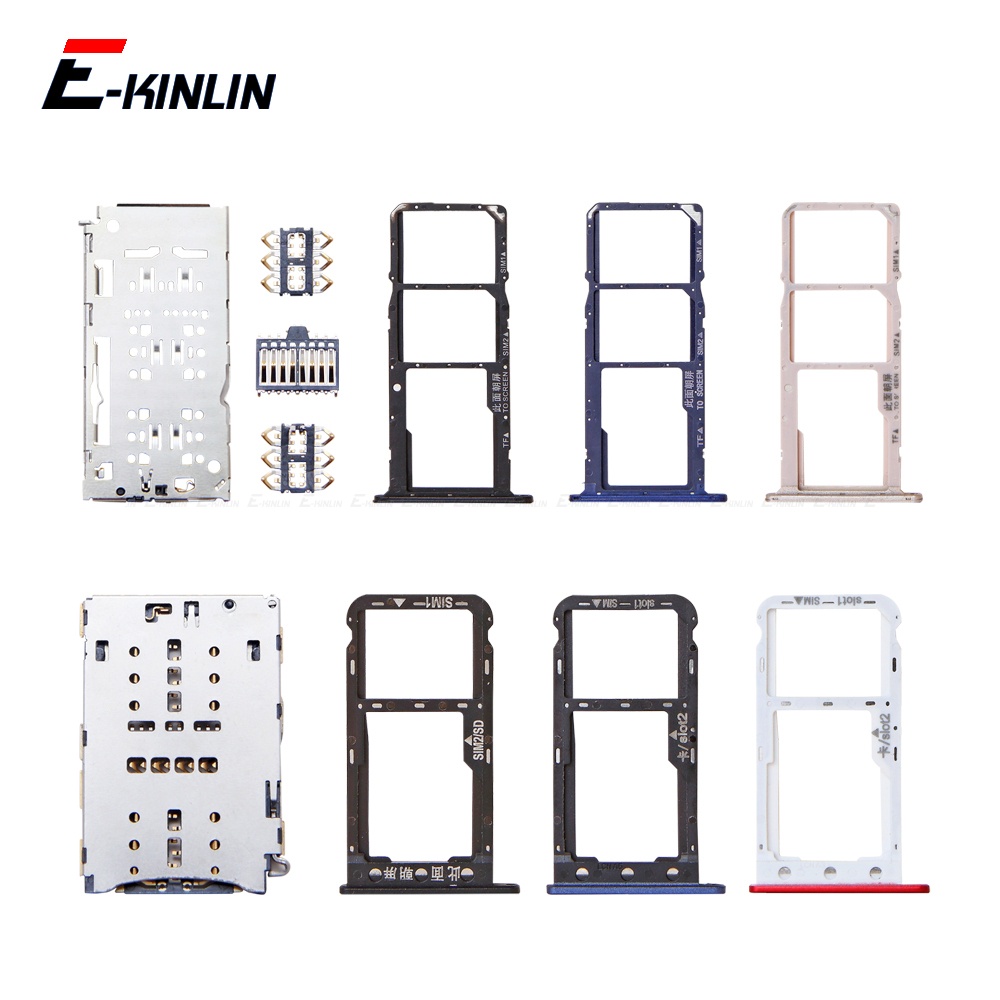 Khay Đựng Thẻ Sim Micro SD Cho HuaWei Honor Y6 Pro Y5 Prime 2018 2017 DRA-LX2 L01 DUA-LX2 L21