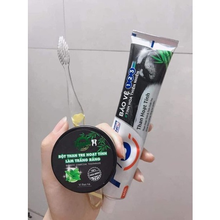 Bột than tre hoạt tính làm trắng răng zenpali