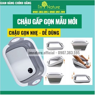 Chậu Ngâm Chân Gấp Gọn 40x30x12 - Chậu Đa Năng - ImNature.Official TP.HCM