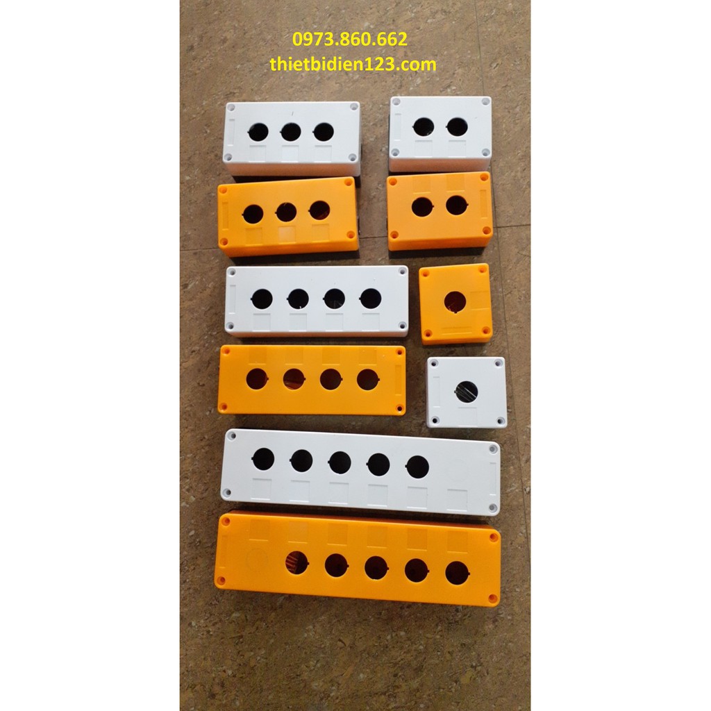 Hộp nút nhấn công tắc cao cấp 1 lỗ 2 lỗ 3 lỗ 4 lỗ 5 lỗ 6 lỗ -TBĐ