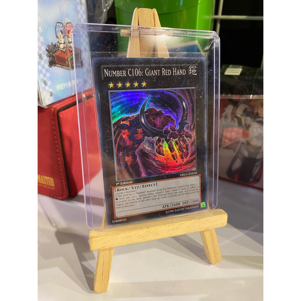 Lá bài thẻ bài Yugioh Number C106 Giant Red Hand – SUPER RARE - Tặng bọc bài nhựa bảo quản