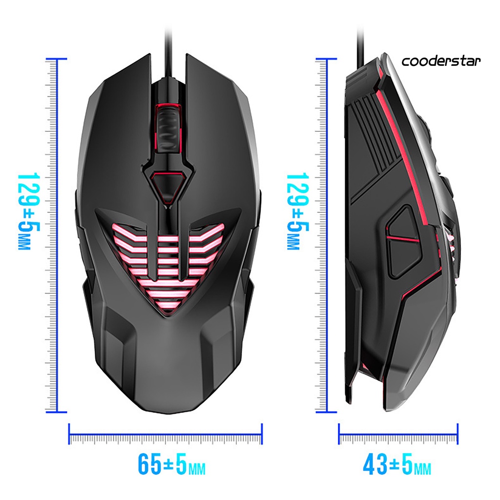 Chuột máy tính DN-PJ Q1 có dây đèn RGB 3600DPI