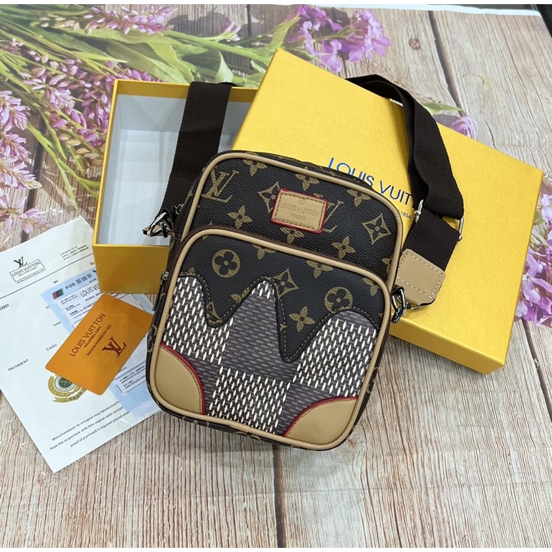 Túi chéo nam lv full box/ Túi đeo chéo lv nam nữ