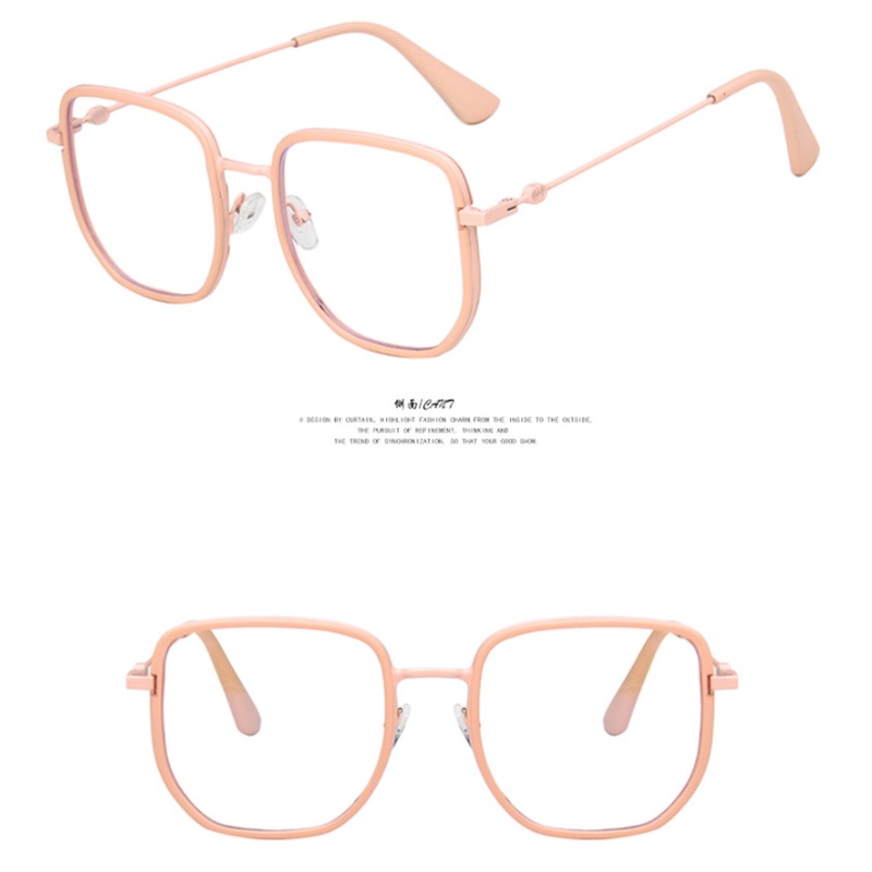 Mắt kính gọng kim loại chống bức xạ và ánh sáng xanh thời trang dành cho nam nữ