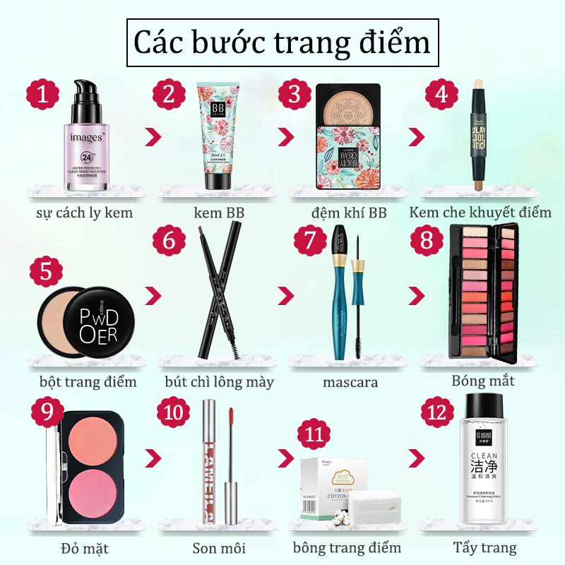 Bộ 12cái Bộ trang điểm-URBXXM-T12 | BigBuy360 - bigbuy360.vn
