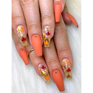 Sticker nails - hình dán móng 3D lá phong