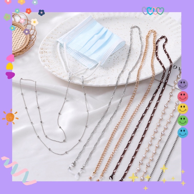 Dây đeo khẩu trang & mắt kính 🤓 hợp kim nữ tính 🌸