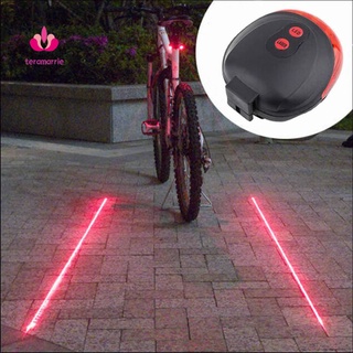 Đèn LED 5 bóng gắn đuôi xe đạp báo tín hiệu dừng/ chạy tiện dụng