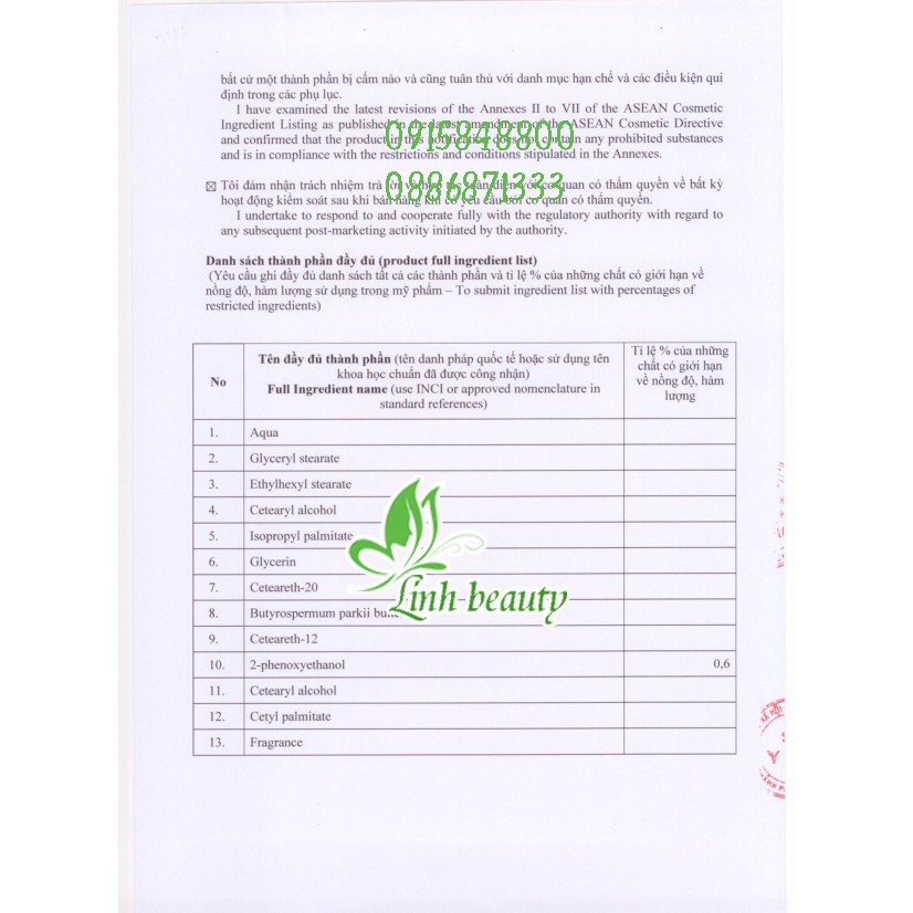 KEM THOA TAY 80G THORAKAO