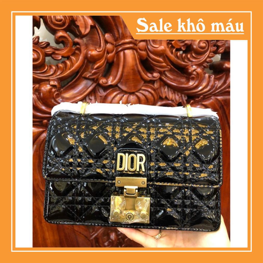 Túi xách diorlady spsl Chất da bóng patent đặc trưng của dòng dior