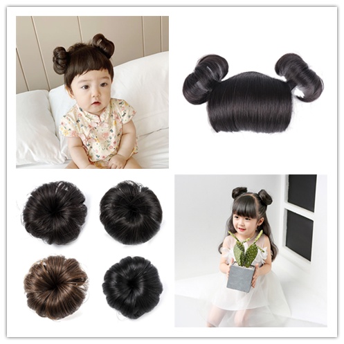 Tóc Giả Bện Qipin Kiểu Công Chúa Dễ Thương Cho Bé Gái