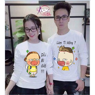 Áo cặp tay dài Icon cá tính