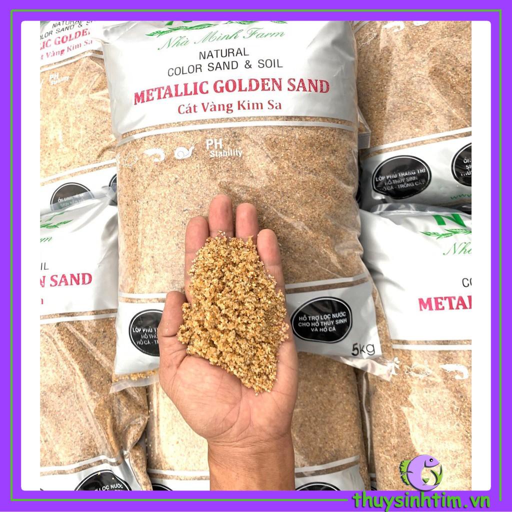 Cát Nắng Vàng Kim Sa 1kg - Nền Trang Trí Bể Cá, Bể Thủy Sinh