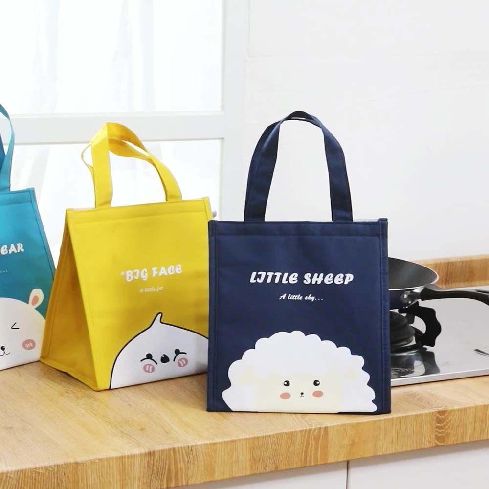 Túi Canvas Cách Nhiệt Đựng Thức Ăn Chống Nước Tiện Dụng