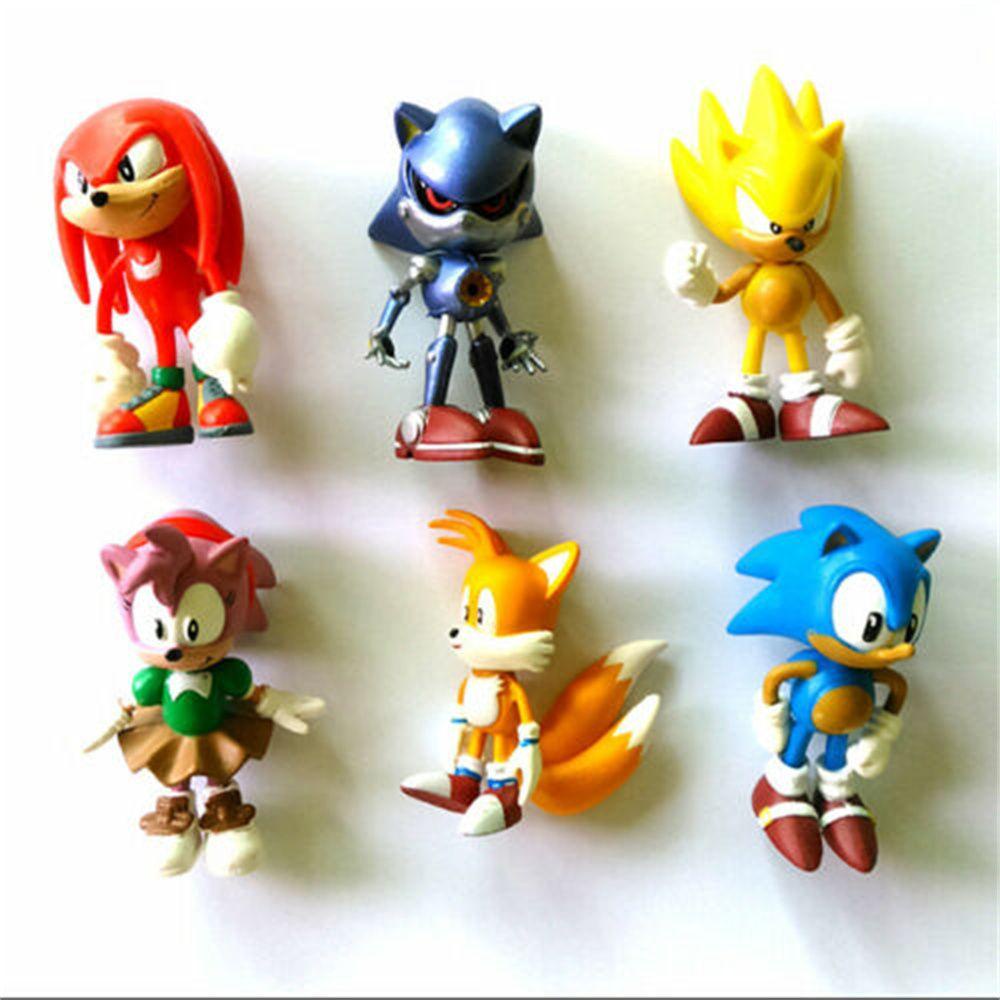 Bộ 6 Mô Hình Nhân Vật Hoạt Hình Sonic