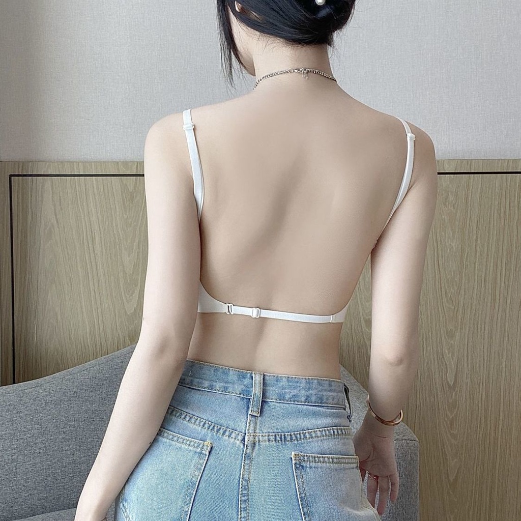 Áo Lót Nữ Không Gọng Chữ U Hở Lưng Quyến Rũ