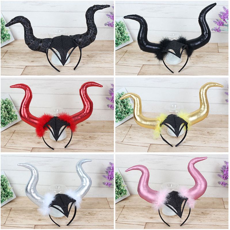 Băng Đô Cài Tóc Hình Sừng Quỷ Hóa Trang Halloween