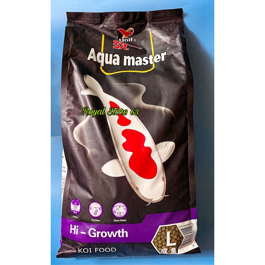 Aquamaster Hi Growth (Tím) thức ăn cho cá Koi Túi Nguyên 5kg