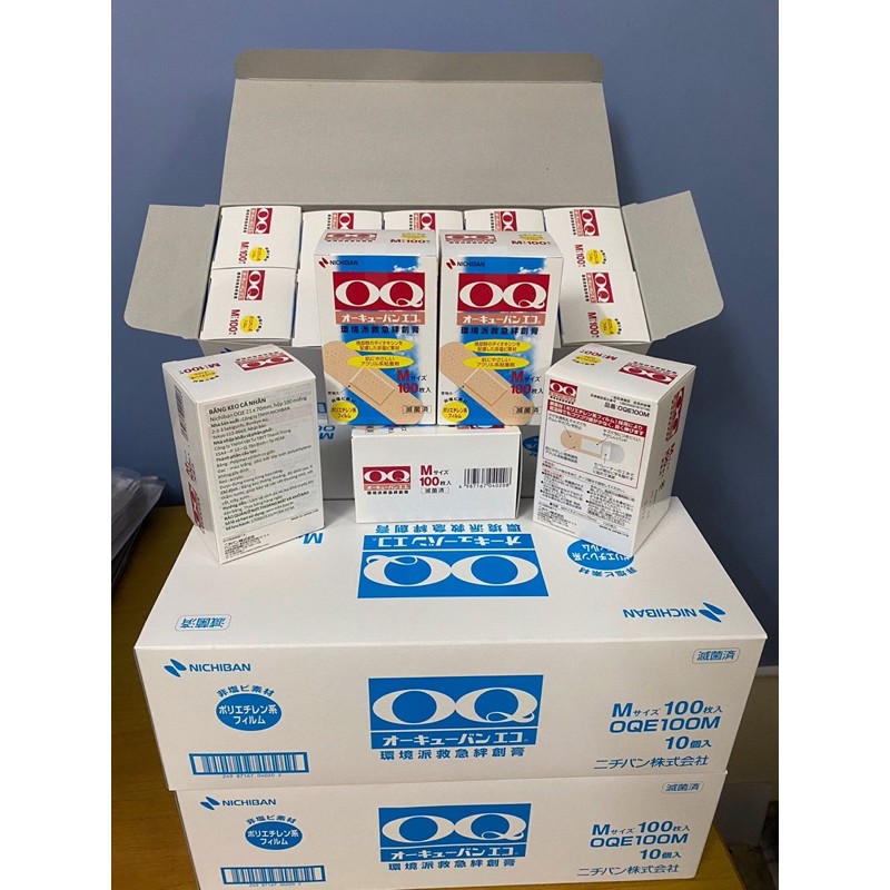 Băng keo cá nhân NICHIBAN nhật bản hộp 100 miếng